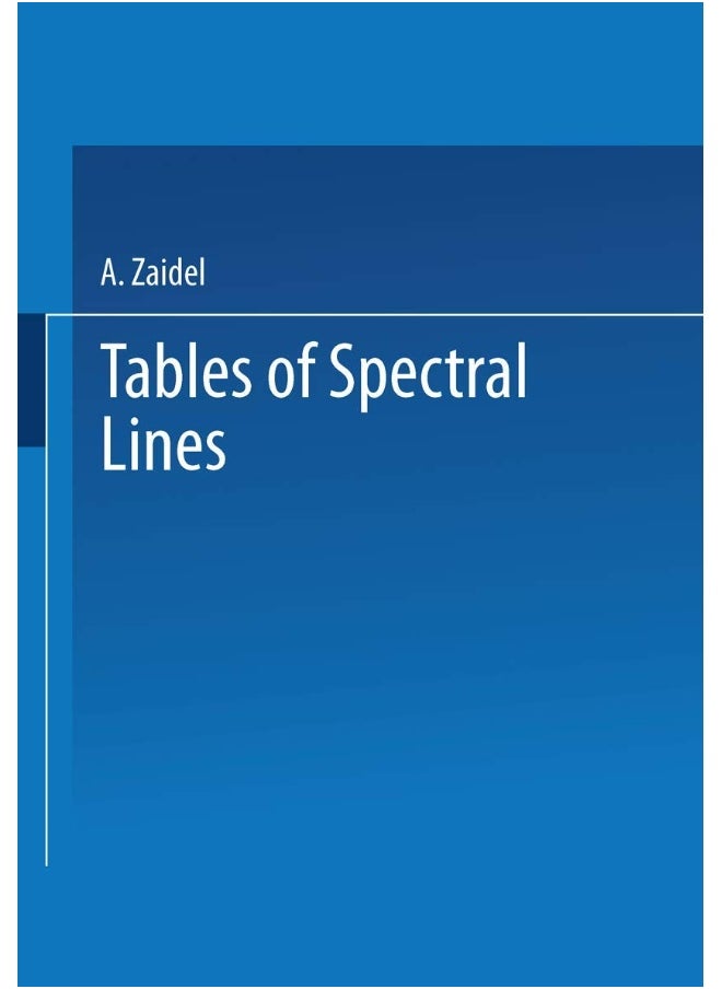 Tables of Spectral Lines 