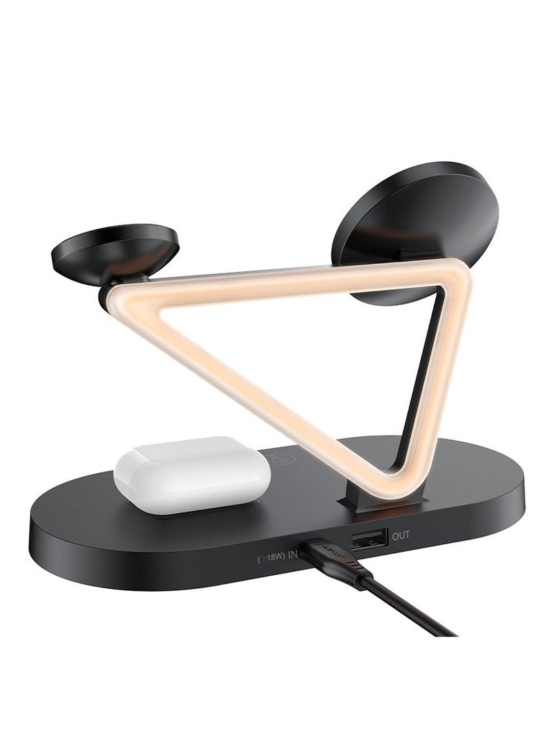 AceFast E9 desktop 3-in-1 wireless charging holder - Image 4