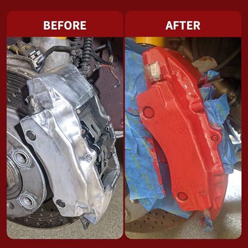 SENVEN Red Caliper Paint Brake Caliper Touch Up Paint Red Gloss High Temperature Heat Resistant 1.5 oz - Image 4