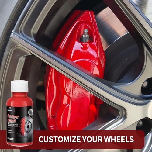 SENVEN Red Caliper Paint Brake Caliper Touch Up Paint Red Gloss High Temperature Heat Resistant 1.5 oz - Image 3
