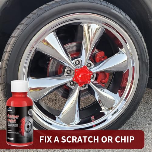 SENVEN Red Caliper Paint Brake Caliper Touch Up Paint Red Gloss High Temperature Heat Resistant 1.5 oz - Image 5