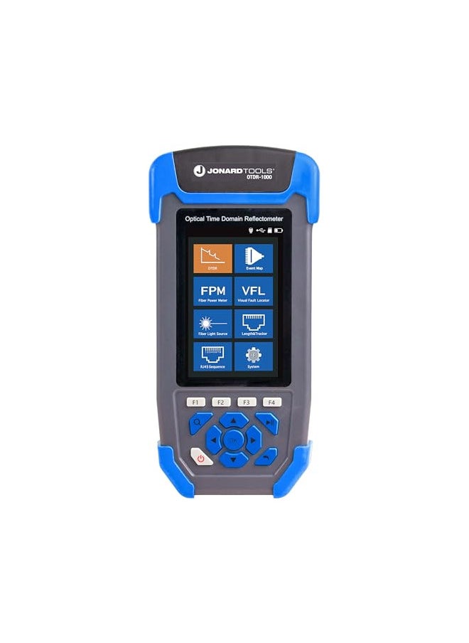 Jonard Tools JONARD TOOLS OTDR-1000 Multi-Function OTDR with OTDR, Event Map, Power Meter, Light Source, VFL, Network Cable Tester, and More, Black  - Image 1