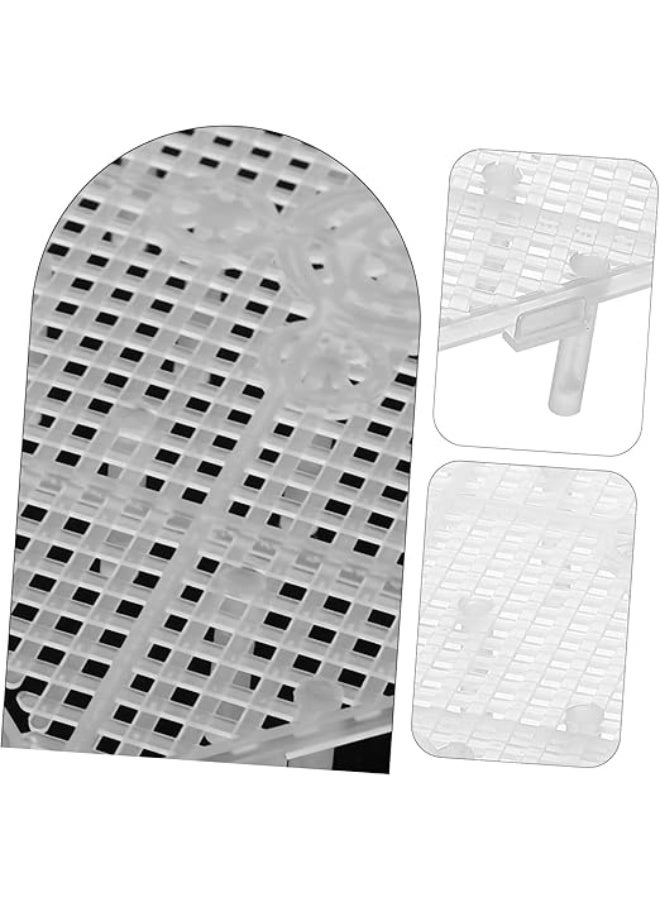 HUANXIN HOME 2PCS Fish tank bottom filter plate, filter material partition, filter pad, aquarium grid plate, isolation plate, turtle tank fish tank bottom filter pad - Image 3