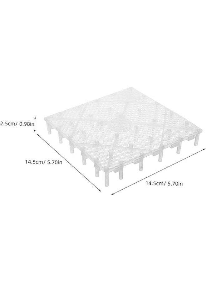 HUANXIN HOME 2PCS Fish tank bottom filter plate, filter material partition, filter pad, aquarium grid plate, isolation plate, turtle tank fish tank bottom filter pad - Image 2