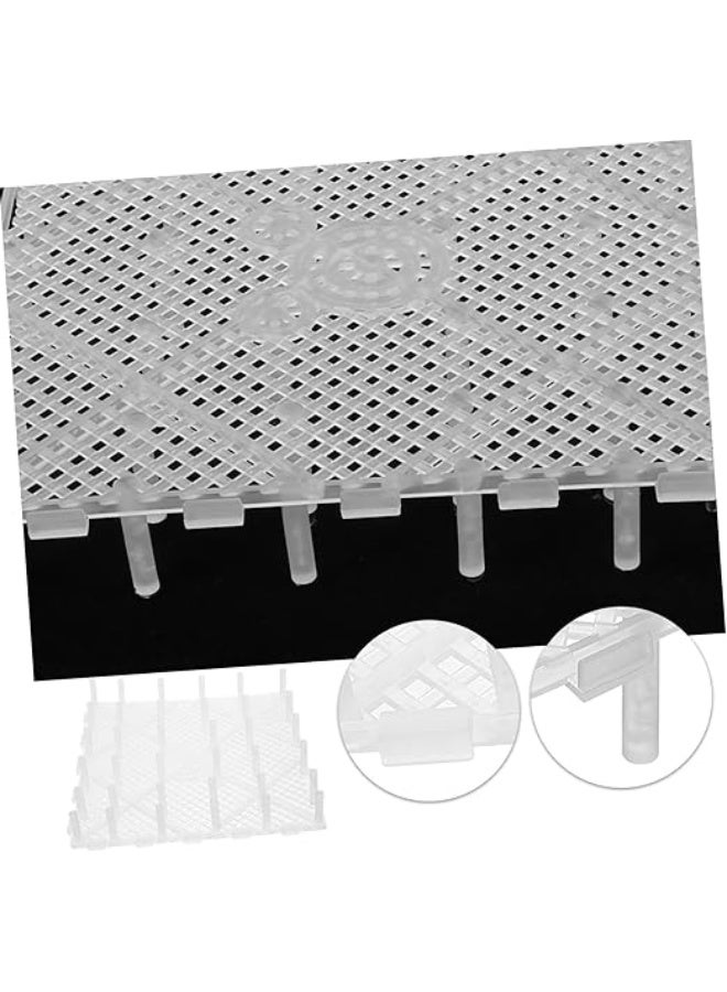 HUANXIN HOME 2PCS Fish tank bottom filter plate, filter material partition, filter pad, aquarium grid plate, isolation plate, turtle tank fish tank bottom filter pad - Image 4