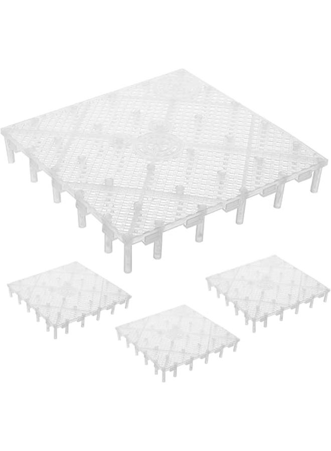 HUANXIN HOME 2PCS Fish tank bottom filter plate, filter material partition, filter pad, aquarium grid plate, isolation plate, turtle tank fish tank bottom filter pad - Image 1