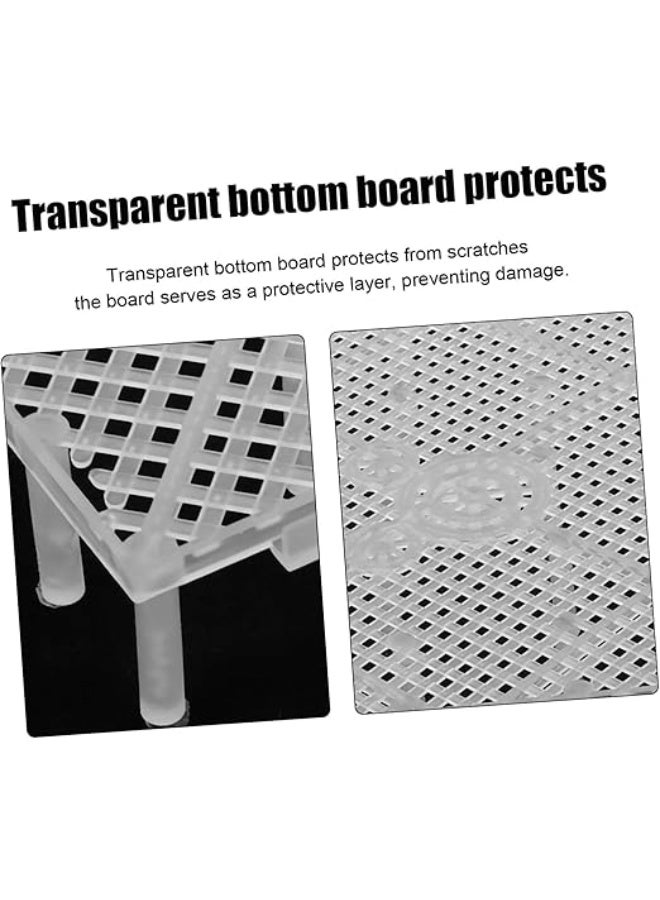 HUANXIN HOME 2PCS Fish tank bottom filter plate, filter material partition, filter pad, aquarium grid plate, isolation plate, turtle tank fish tank bottom filter pad - Image 5