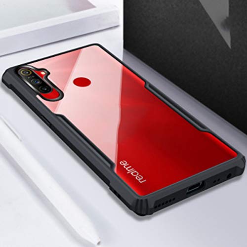 SHINESTAR Back Cover for Realme Narzo 20A / Narzo 10A | Ultra Slim 360° Shockproof Transparent Case with Black Bumper | Crystal Clear Soft TPU Protective Cover - Image 3