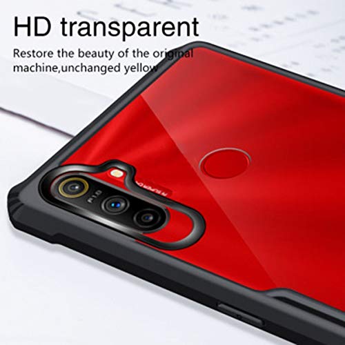 SHINESTAR Back Cover for Realme Narzo 20A / Narzo 10A | Ultra Slim 360° Shockproof Transparent Case with Black Bumper | Crystal Clear Soft TPU Protective Cover - Image 5