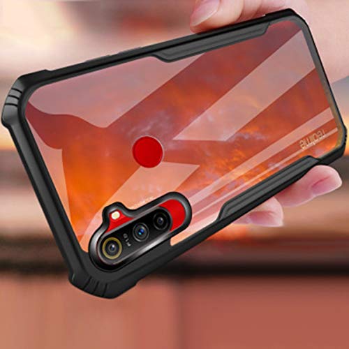 SHINESTAR Back Cover for Realme Narzo 20A / Narzo 10A | Ultra Slim 360° Shockproof Transparent Case with Black Bumper | Crystal Clear Soft TPU Protective Cover - Image 4