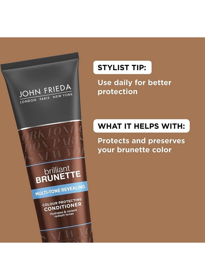 John Frieda Brilliant Brunette Multitone Revealing Moisturizing Conditioner 8.45 Oz (Pack Of 5) - Image 5