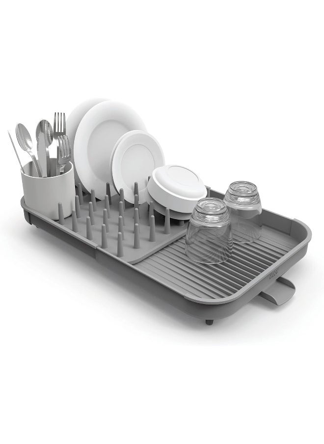 Joseph Joseph Joseph Joseph Duo Expandable Dish Rack w/Utensil Pot  - Image 1