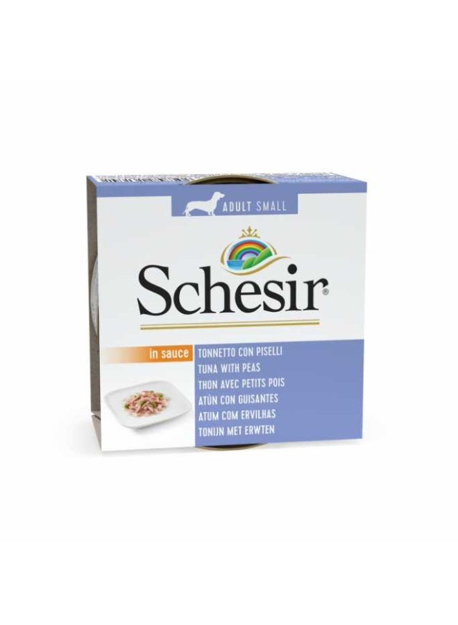 Schesir 14PC Dog Wet Food Can-Tuna With Peas 85g - Image 2