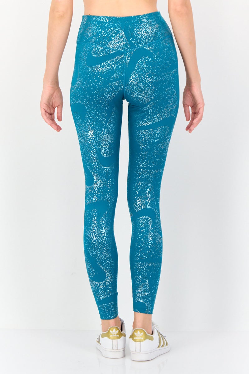 Nike Women Sportswear Fit Training Leggings, Teal Green - Image 3