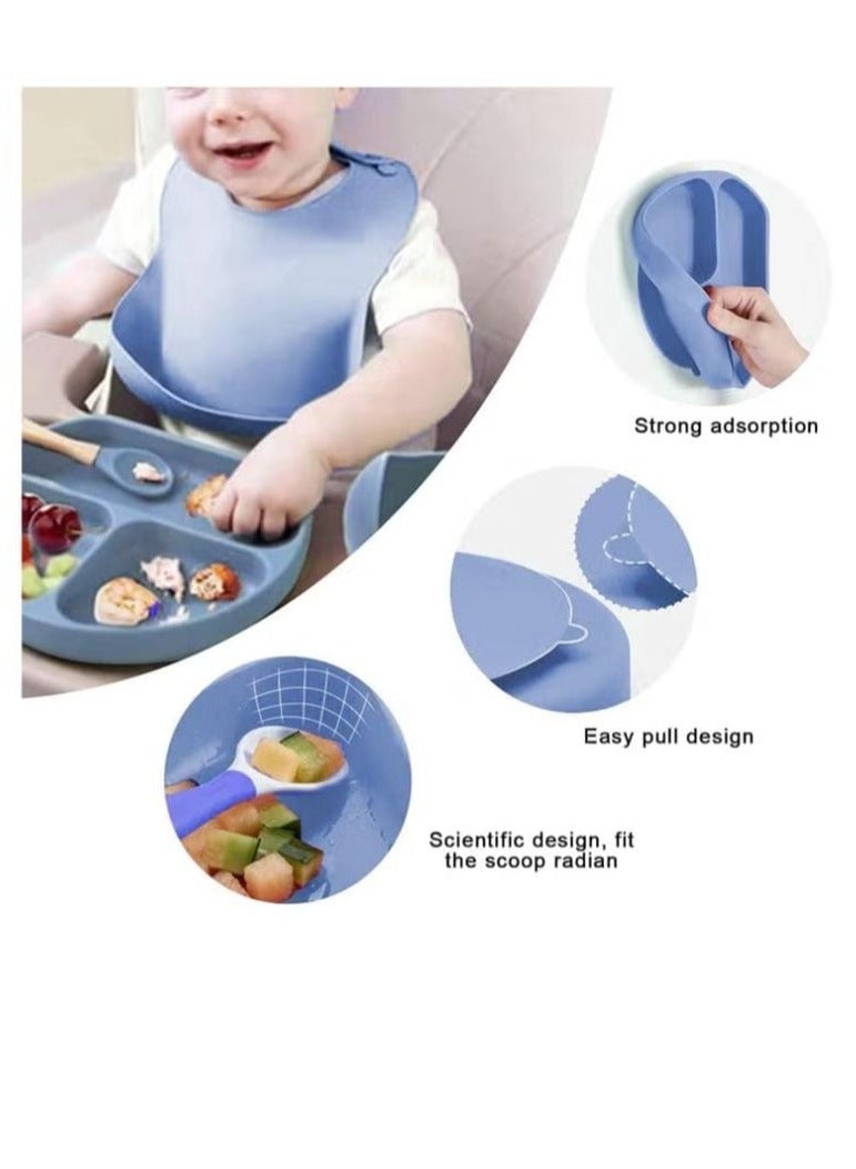 6-piece Mint Green silicone food set - Image 4