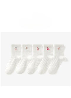Women Absorb Sweat and Deodorize Socks 5 Pairs High Quality Socks One Size Fits All