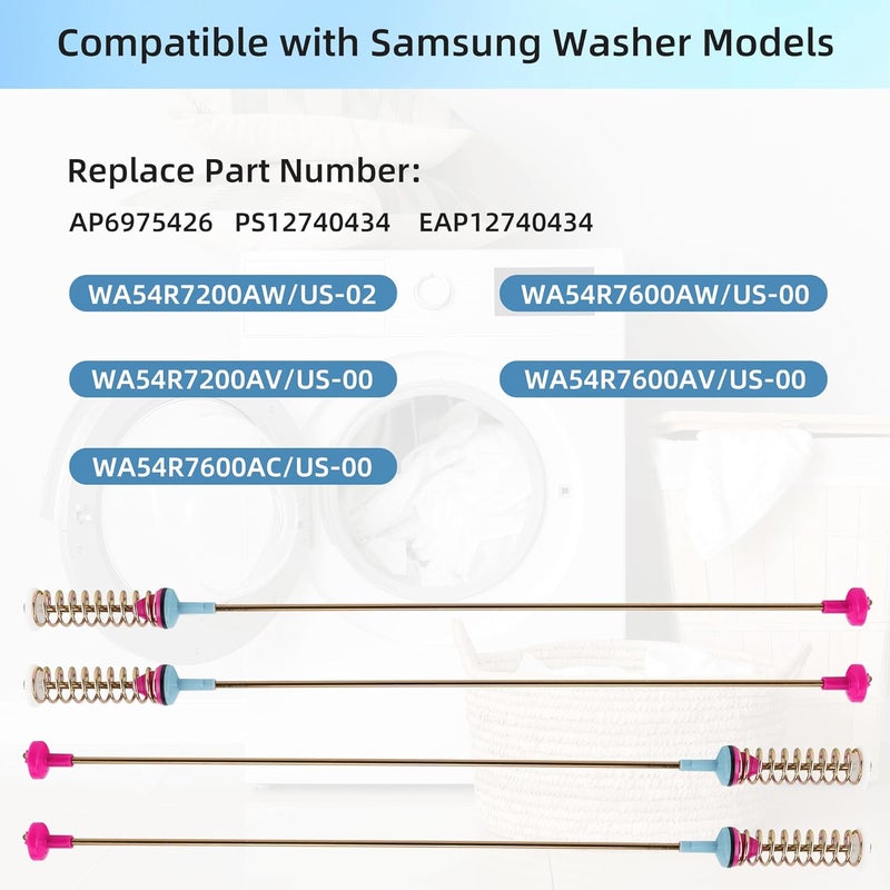 APPLIANCEMATES DC97-16350V Washer Suspension Rods (27.6in) for Samsung Washers - Image 5