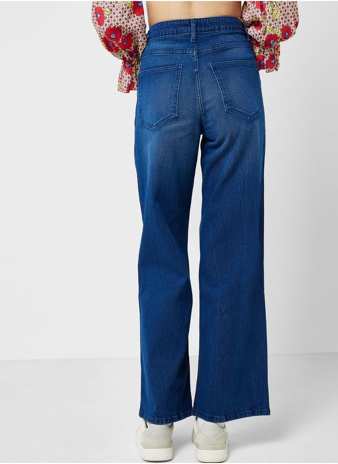 Ginger - High Waist Wide Leg Jeans - Image 1