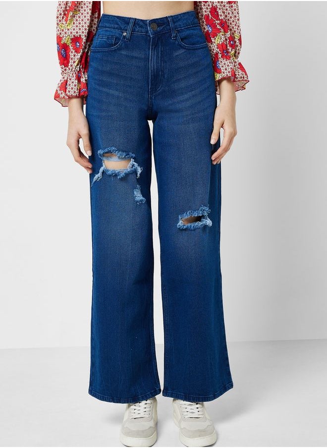 Ginger - High Waist Wide Leg Jeans - Image 1