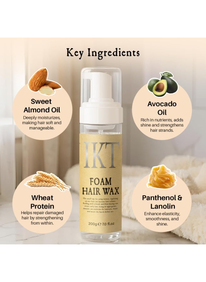 IKT Achieve Salon-Quality Results at Home Create professional-looking hairstyles with ease, using a formula that spreads evenly, enhances volume, and ensures a polished finish without the heaviness of traditional wax products. - Image 3