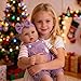 EKOKIZ Lifelike Reborn Baby Dolls 18 Inch Realistic Baby Doll Cloth Body Newborn Girl with Elephant Outfit Accessories Gift Box Included for Kids Role Play Cuddling Collectors - Image 4