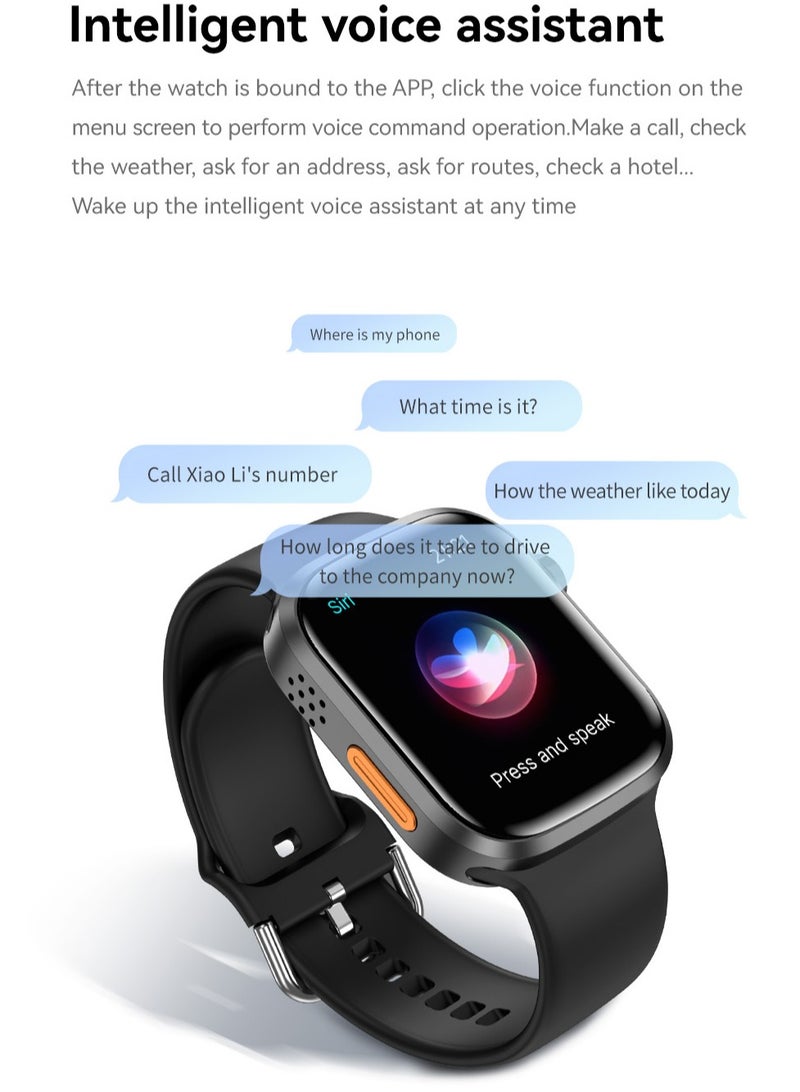 AROAQ Zero 90 Smart Watch, IP67 Waterproof NFC Bluetooth Health Monitoring Watch, 2.3" HD Display 280mah Large Capacity Battery Smart Fitness Watch with Multiple Sports Mode, (Pink) - Image 3