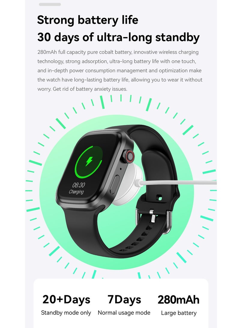 AROAQ Zero 90 Smart Watch, IP67 Waterproof NFC Bluetooth Health Monitoring Watch, 2.3" HD Display 280mah Large Capacity Battery Smart Fitness Watch with Multiple Sports Mode, (Pink) - Image 4