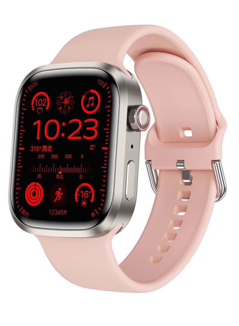 AROAQ Zero 90 Smart Watch, IP67 Waterproof NFC Bluetooth Health Monitoring Watch, 2.3" HD Display 280mah Large Capacity Battery Smart Fitness Watch with Multiple Sports Mode, (Pink) - Image 1