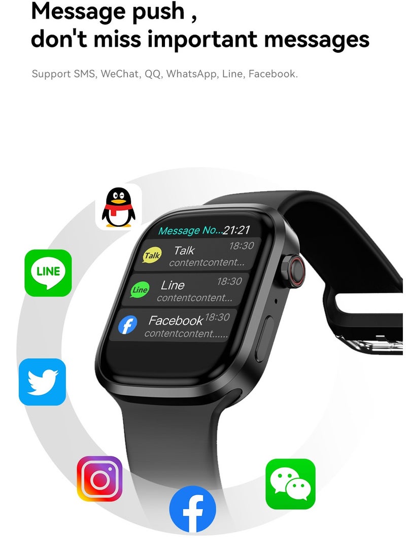 AROAQ Zero 90 Smart Watch, IP67 Waterproof NFC Bluetooth Health Monitoring Watch, 2.3" HD Display 280mah Large Capacity Battery Smart Fitness Watch with Multiple Sports Mode, (Pink) - Image 2