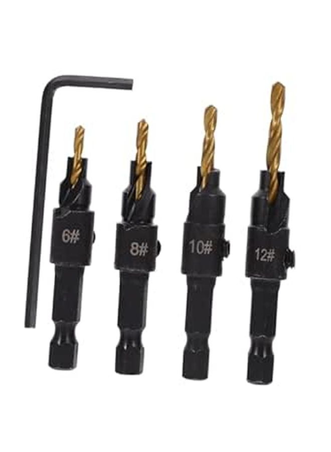 Countersink Drill Bit Wood Splitter Shank Tool for Woodworking - Image 1