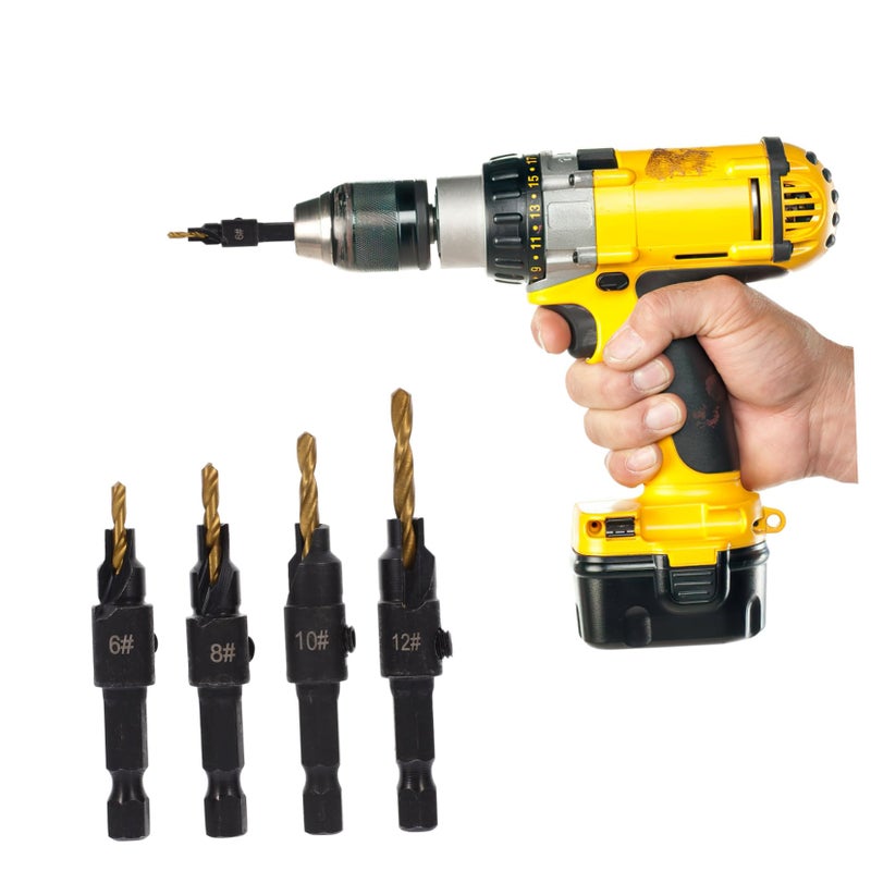 Countersink Drill Bit Wood Splitter Shank Tool for Woodworking - Image 5