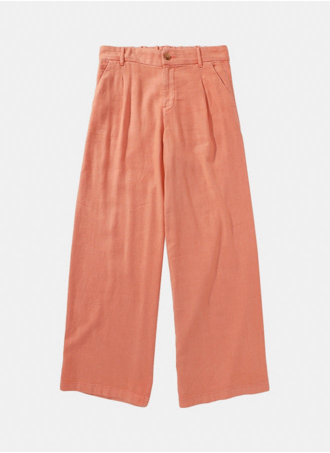 AE High-Waisted Linen-Blend Trouser
