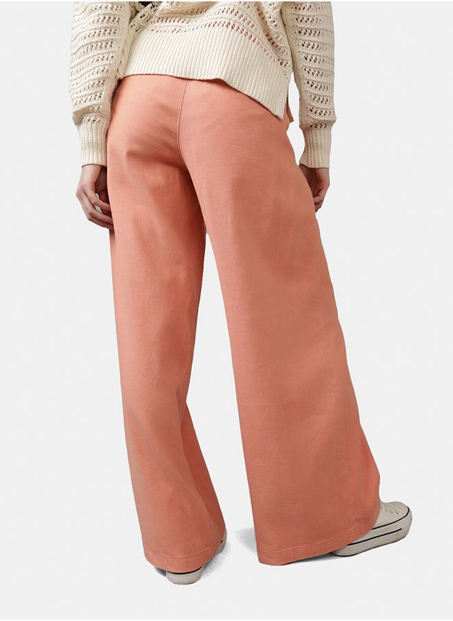 AE High-Waisted Linen-Blend Trouser