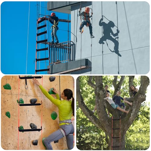 Meidansini Rope Ladder,26 Feet Fire Escape Ladders,Emergency Ladder of Deploys Quickly,2 Story Homes Reusable Portable Safety Rope Ladder for Window Balcony Tree House - Image 5