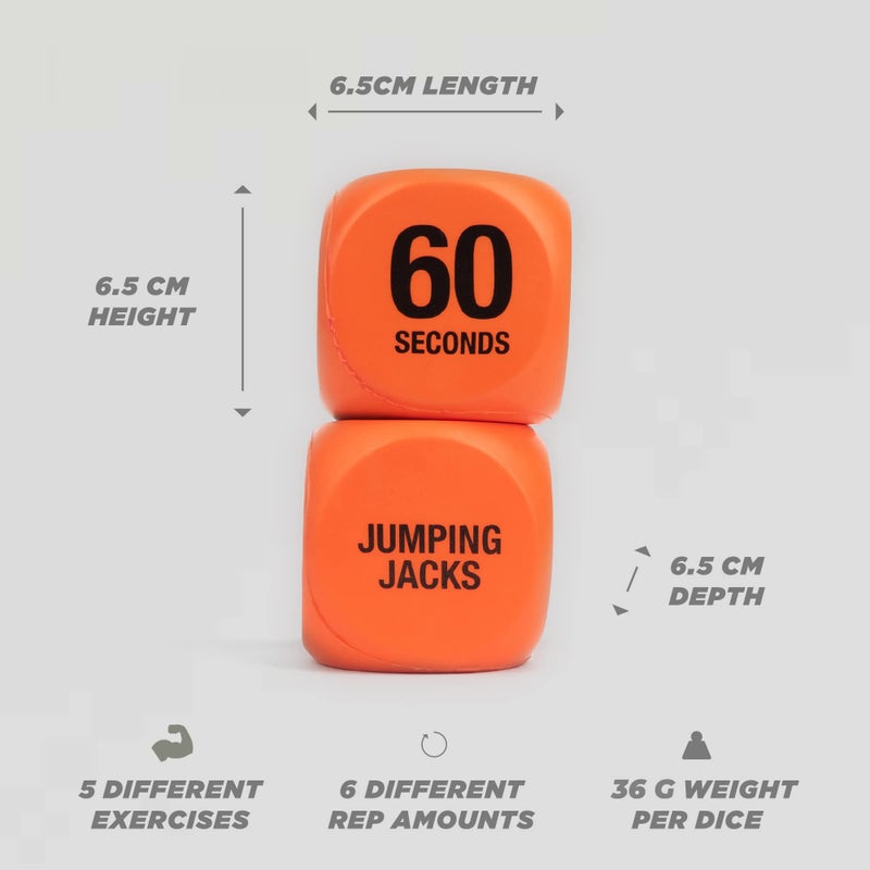 Phoenix Fitness Phoenix Fitness Exercise Dice - Workout Dice Game for Cardio, HIIT Training and Exercise Classes - Full Body Training includes Push Ups, Squats, Jumping Jacks, Crunches & Wildcard - Home and Gym  - Image 4