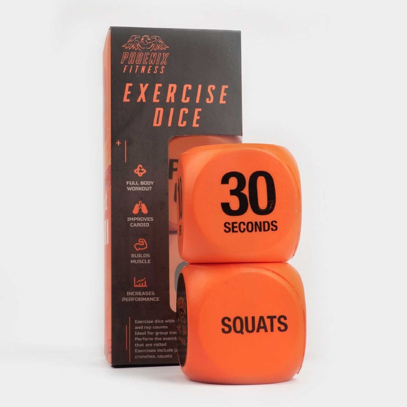 Phoenix Fitness Phoenix Fitness Exercise Dice - Workout Dice Game for Cardio, HIIT Training and Exercise Classes - Full Body Training includes Push Ups, Squats, Jumping Jacks, Crunches & Wildcard - Home and Gym  - Image 3