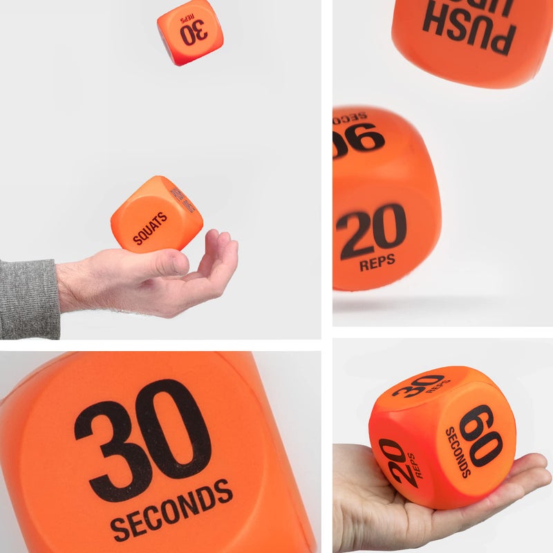 Phoenix Fitness Phoenix Fitness Exercise Dice - Workout Dice Game for Cardio, HIIT Training and Exercise Classes - Full Body Training includes Push Ups, Squats, Jumping Jacks, Crunches & Wildcard - Home and Gym  - Image 2
