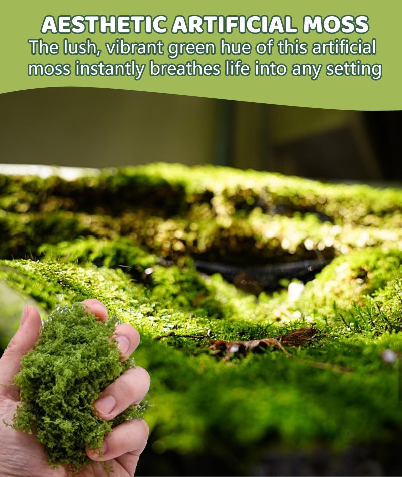INIMAGINE 150g Artificial Moss for Decoration Moss Fake Moss Adorns Fake Grass Perfect for Home Or Office Renovations - Image 3