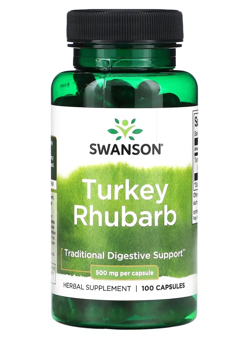 راوند الديك الرومي 500 ملغ 100 كبسولة