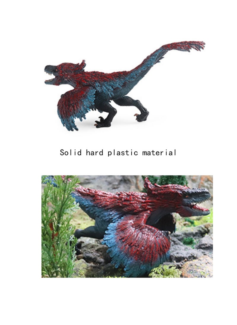 Generic - 10 Inch Pyroraptor Toy, Realistic Deep Sea Monster Plastic Hand Painted Ocean Animal Model Doll, Great For Bath Toys, Birthday Gifts, Party Favors, Kids Toys - Image 1