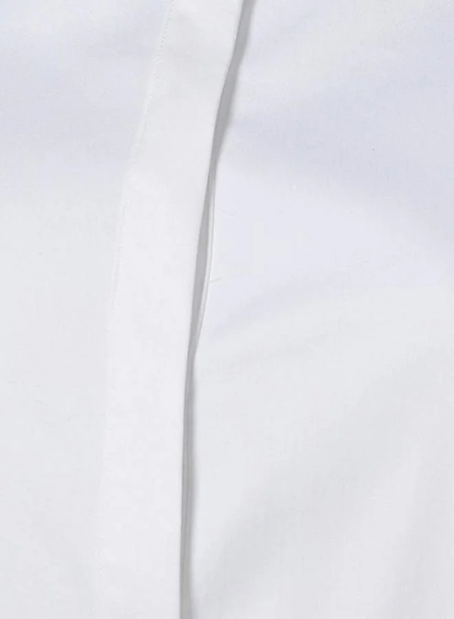 Iconic Iconic Poplin Relaxed Fit Shirt with High-Low Hem