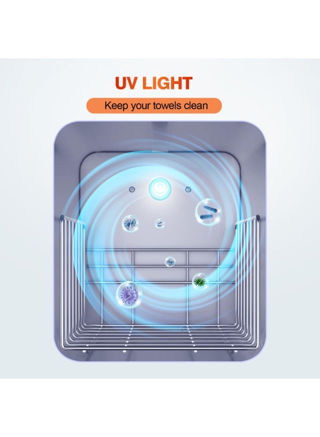 رو سيانل دفاية مناشف 5 لتر مع تعقيم بالأشعة فوق البنفسجية – جهاز تسخين المناشف للسبا والصالون والمنزل للعناية بالبشرة والشعر - Image 3