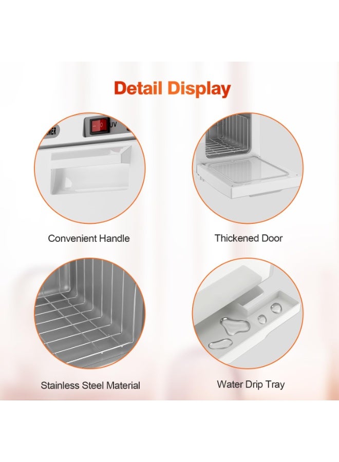 رو سيانل دفاية مناشف 5 لتر مع تعقيم بالأشعة فوق البنفسجية – جهاز تسخين المناشف للسبا والصالون والمنزل للعناية بالبشرة والشعر - Image 4