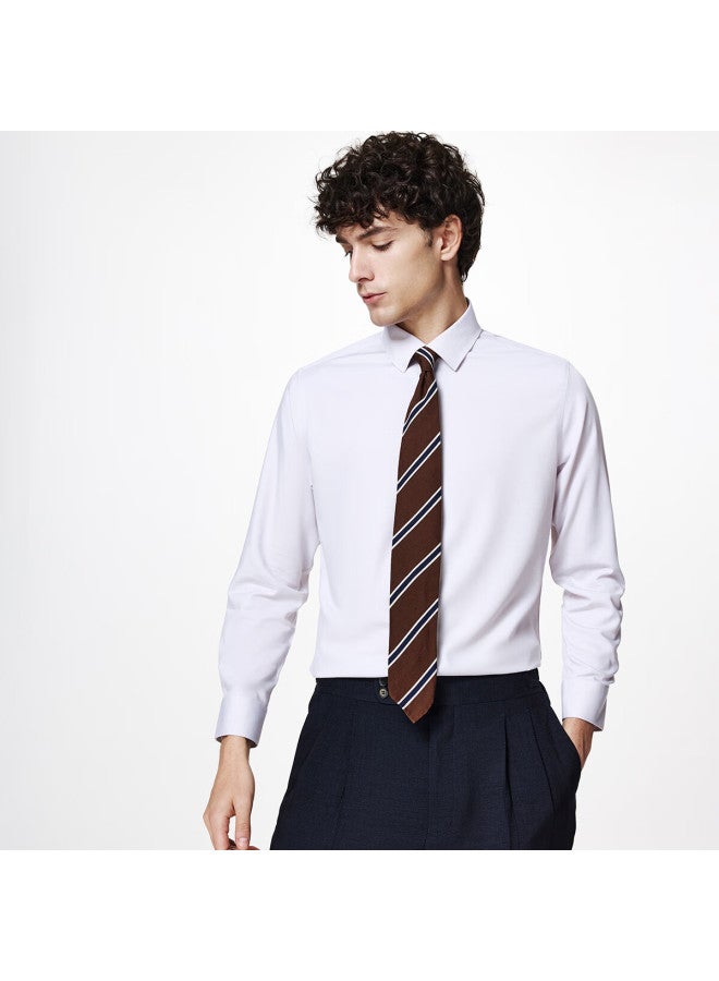 Judger Zhuangji Men's Long-sleeve Shirt, Spring And Autumn, High-end Feel, Lightweight, Breathable, Skin-friendly, Soft, Crisp, Smooth Dress Shirt - Image 5