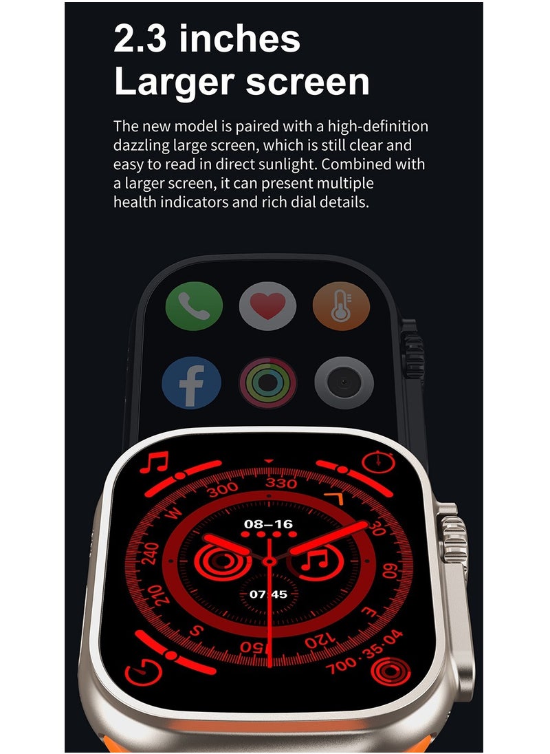 AROAQ - i10 Ultra Max Smart Watch for Men and Women IP67 Waterproof with Wireless Charging Compatible with HK8 Pro Max DT7 Max Z8 Ultra 9 Max - Image 1
