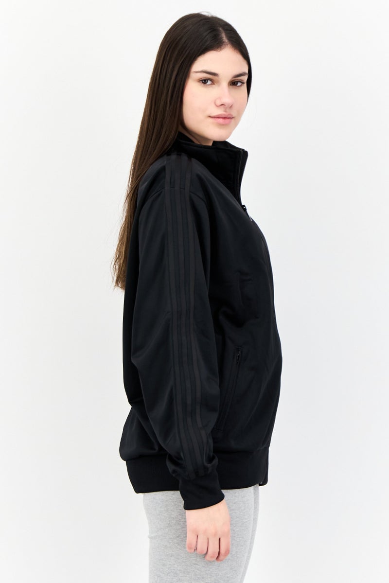 adidas Originals Women Sportswear Fit Long Sleeves Training Track Jacket, Black  - Image 2