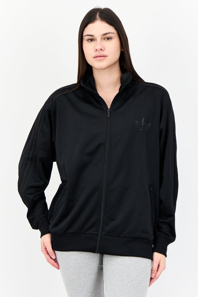 adidas Originals Women Sportswear Fit Long Sleeves Training Track Jacket, Black  - Image 1