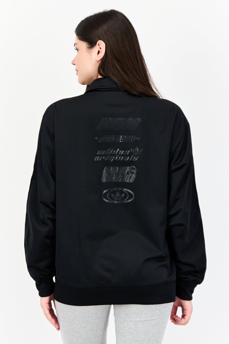 adidas Originals Women Sportswear Fit Long Sleeves Training Track Jacket, Black  - Image 3