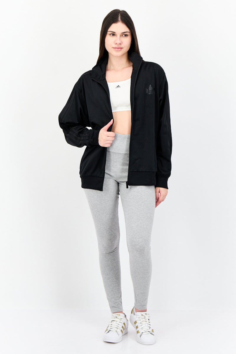 adidas Originals Women Sportswear Fit Long Sleeves Training Track Jacket, Black  - Image 4