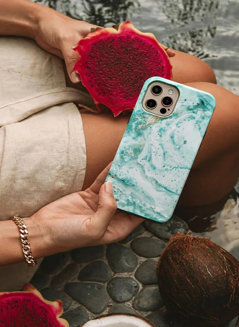 بورجا جراب Burga iPhone 16 Pro Max، مكون من قطعتين من الغلاف الصلب + جزء داخلي من مادة TPU، ممتص للصدمات، يمكن الوصول إلى جميع المنافذ، إطار مرتفع لحماية الشاشة والكاميرا، طباعة عالية الجودة لا تتلاشى أبدًا، Uluwatu